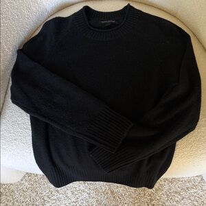 Banana Republic Men's Black Crewneck Sweater